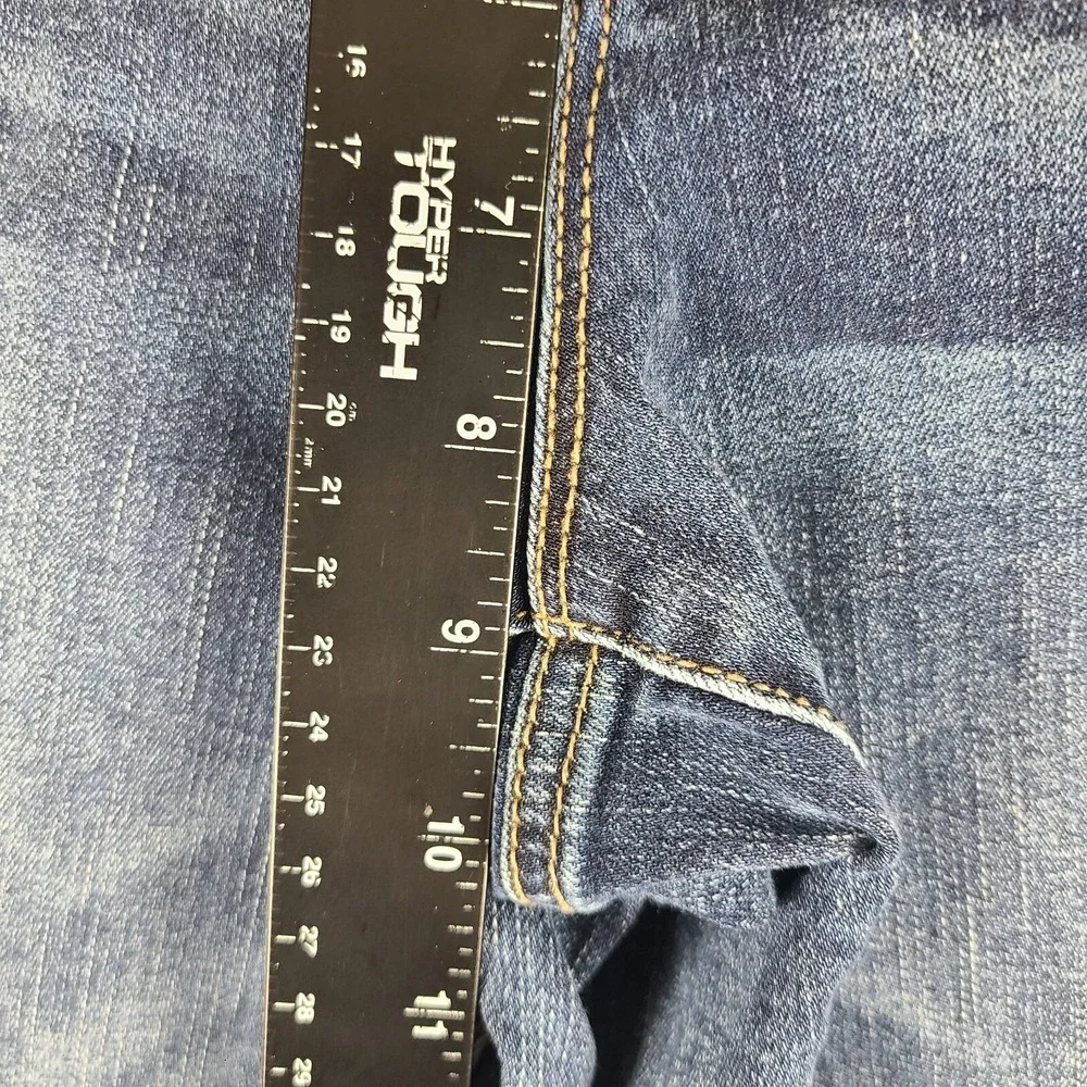 Maurices Jeans Womens‎ 5/6 Blue Straight Fray Dark Wash Denim